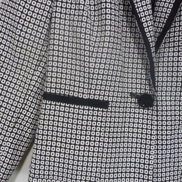 KASPER BLAZER SIZE 6 BLACK AND WHITE - Picture 2 of 11